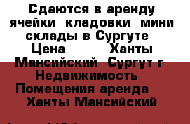 Сдаются в аренду ячейки, кладовки, мини-склады в Сургуте › Цена ­ 500 - Ханты-Мансийский, Сургут г. Недвижимость » Помещения аренда   . Ханты-Мансийский